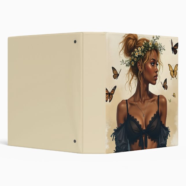 Ethereal Beauty in Bloom 3 Ring Binder (Background)