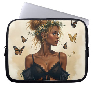 Ethereal Beauty in Bloom Laptop Sleeve