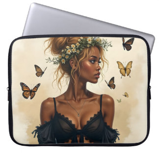 Ethereal Beauty in Bloom Laptop Sleeve