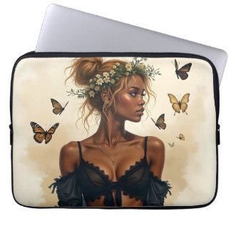 Ethereal Beauty in Bloom Laptop Sleeve