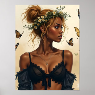 Ethereal Beauty in Bloom Poster