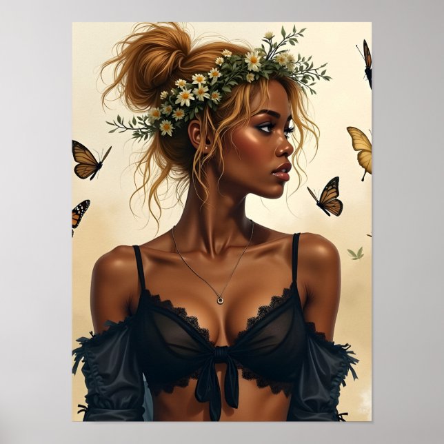 Ethereal Beauty in Bloom Poster (Front)