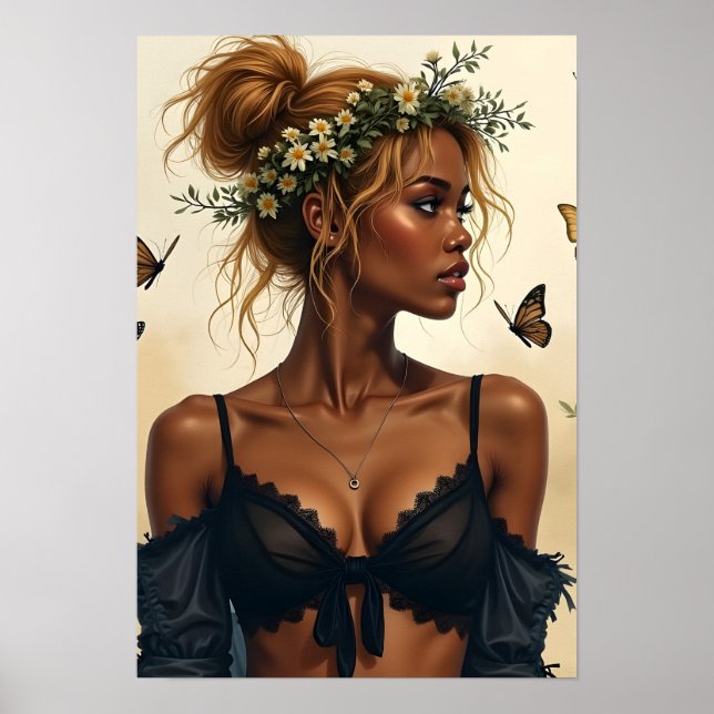 Ethereal Beauty in Bloom Poster (Front)