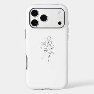 : Ethereal Beauty: One Line Female Portrait iPhone 17 Pro Max Case