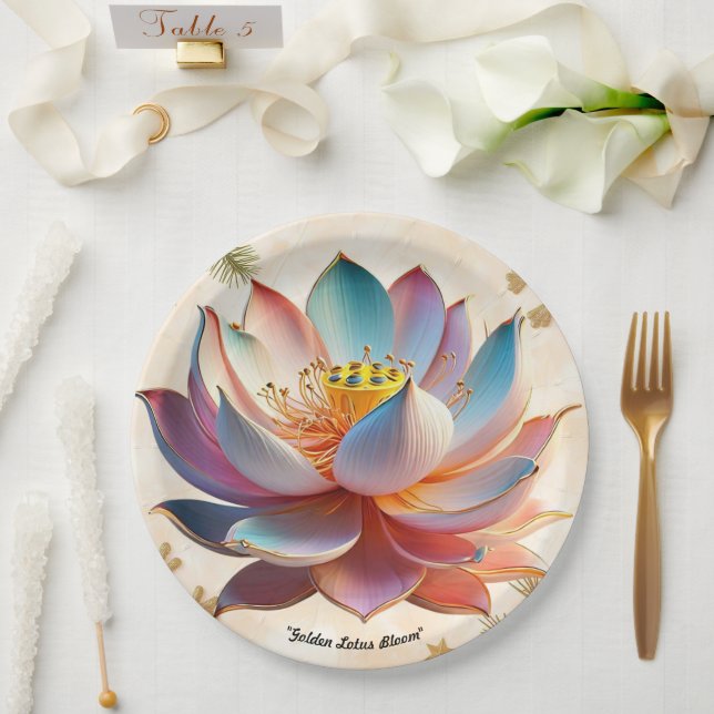 "Ethereal Beauty" Paper Plates (Wedding)
