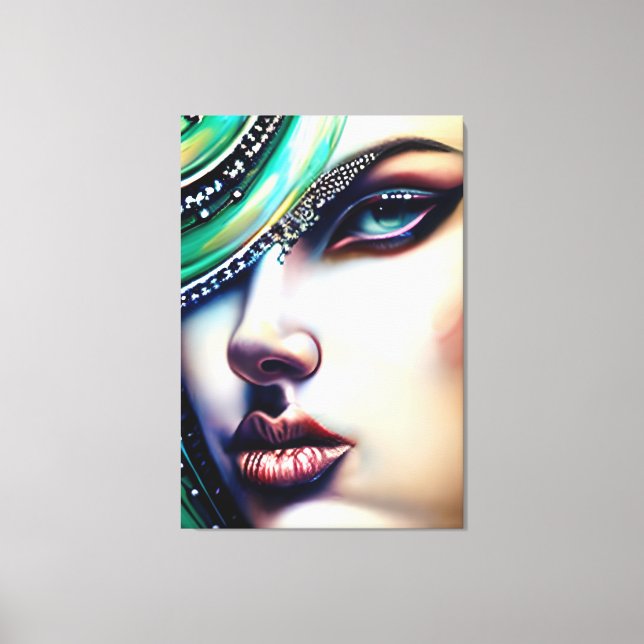 Ethereal Beauty Sparkly Jewels  Canvas Print (Front)