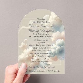 Ethereal Bliss Acrylic Invitations