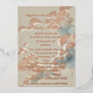 Ethereal Bliss Foil Invitation