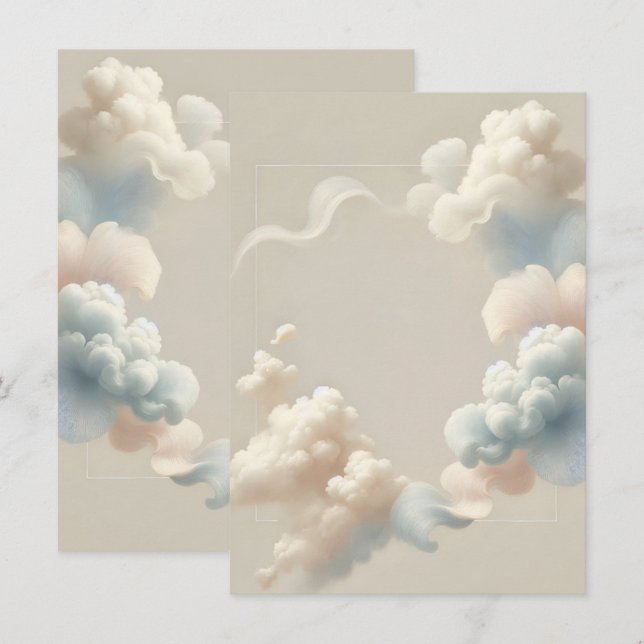 Ethereal Bliss Invitation (no foil) (Front/Back)