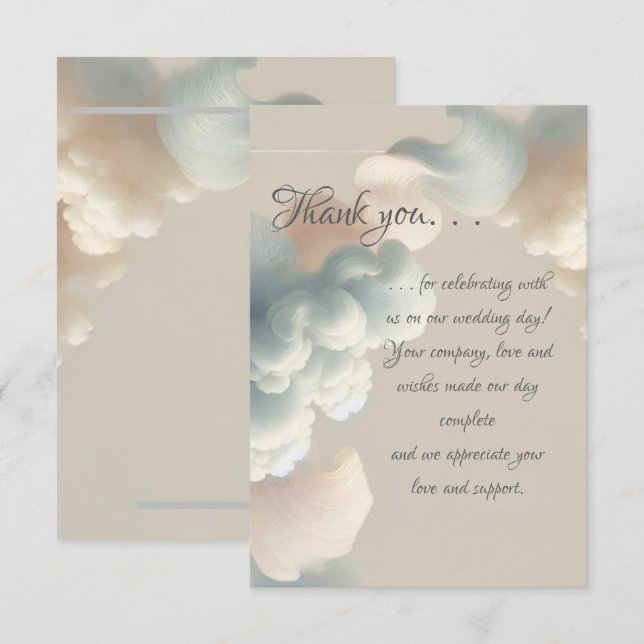 Ethereal Bliss Thank You Card (Front/Back)