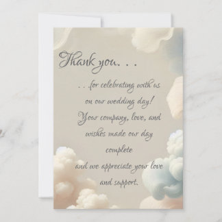 Ethereal Bliss Thank you card (creative edges)