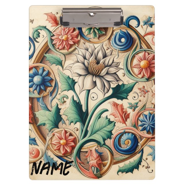 Ethereal Blossoms in Harmony  Clipboard (Front)