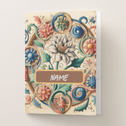 Ethereal Blossoms in Harmony Pocket Folder