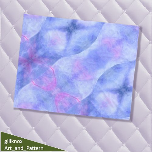 Ethereal Blue Abstract Art Fleece Blanket