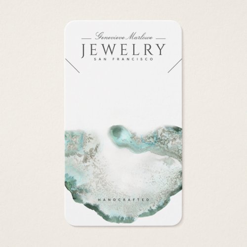 Ethereal Blue Agate Necklace Display Cards