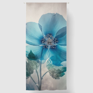 Ethereal Blue Blossom  Blackout Curtains