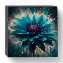 Ethereal Blue Dahlia