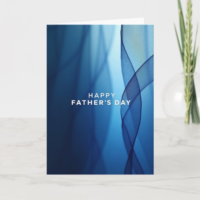 Ethereal Blue Fathers Day Card (Front)