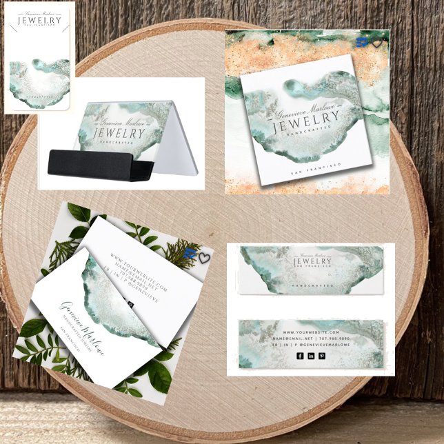 Ethereal Blue Green Agate Jewelry Designer Banner (Creator Uploaded)