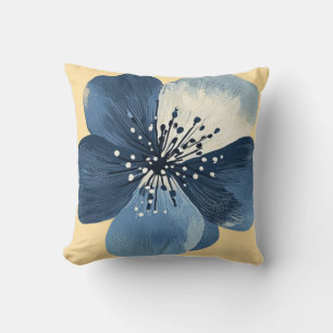 Ethereal Blue 🌸 Throw Pillow