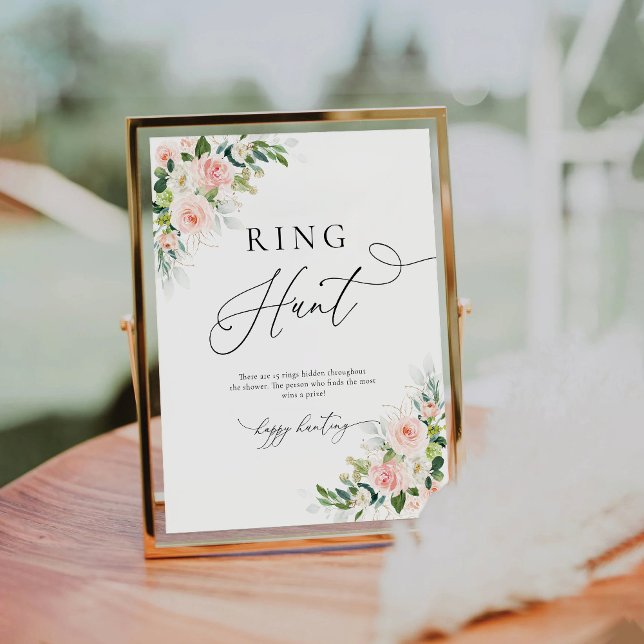 Ethereal Blush Pink Roses Ring Hunt Sign (Creator Uploaded)