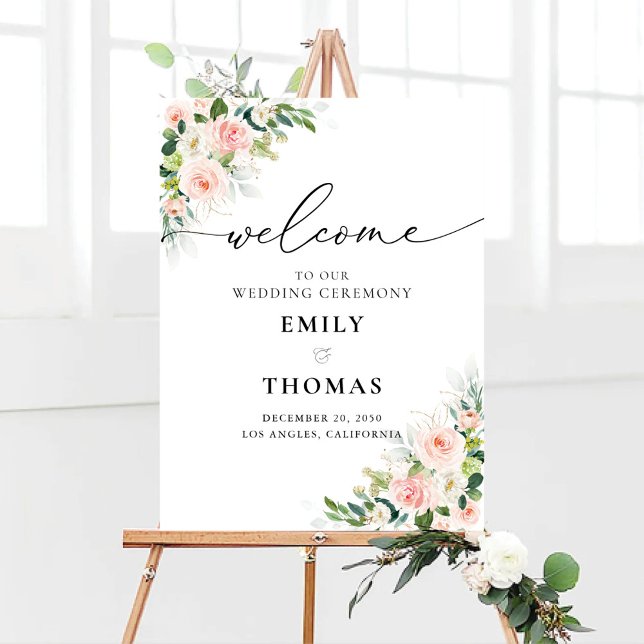 Ethereal Blush Wedding Ceremony Foam Boards (Creator Uploaded)