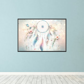 Ethereal Boho Dreamcatcher  Canvas Print
