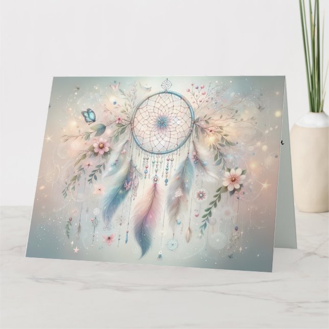 Ethereal Boho Dreamcatcher Card (Front)