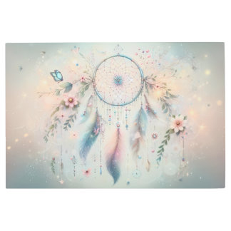 Ethereal Boho Dreamcatcher  Metal Print