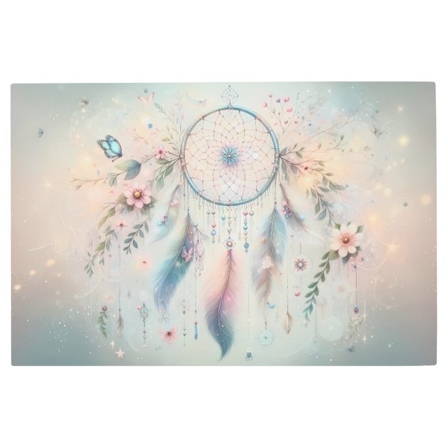 Ethereal Boho Dreamcatcher  Metal Print (Front)