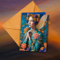 Ethereal Bridesmaid Proposal Thank You Fantasy AI Card