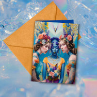 Ethereal Bridesmaid Proposal Thank You Fantasy AI Card