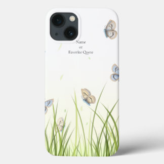 Ethereal Butterflies in the Meadow Personalized iPhone 13 Case