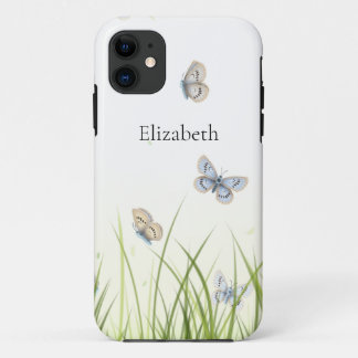 Ethereal Butterflies in the Meadow Personalized iPhone 11 Case