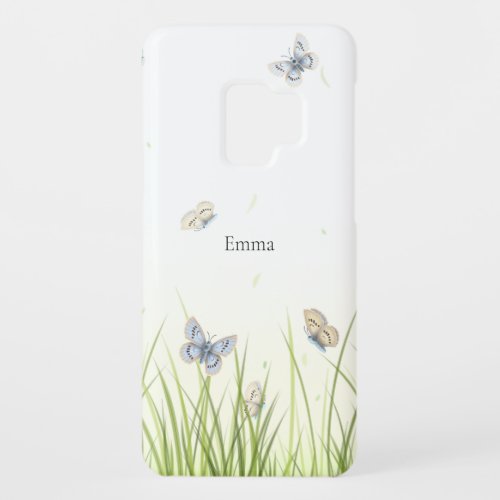 Ethereal Butterflies in the Meadow Personalized Case_Mate Samsung Galaxy S9 Case