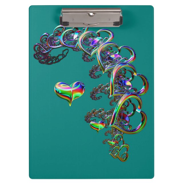 Ethereal Cascade of Hearts  Clipboard (Front)