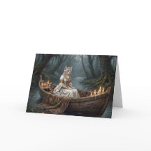 Ethereal Cat in Boat