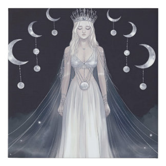Ethereal Celestial Women Faux Canvas Print