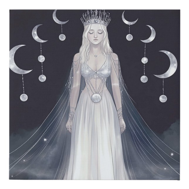 Ethereal Celestial Women Faux Canvas Print (Front)