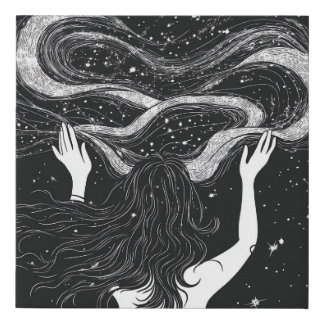 Ethereal Celestial Women Faux Canvas Print