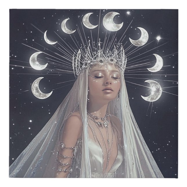 Ethereal Celestial Women Faux Canvas Print (Front)