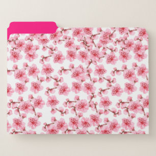 Ethereal Cherry Blossom Breeze Asian File Folder