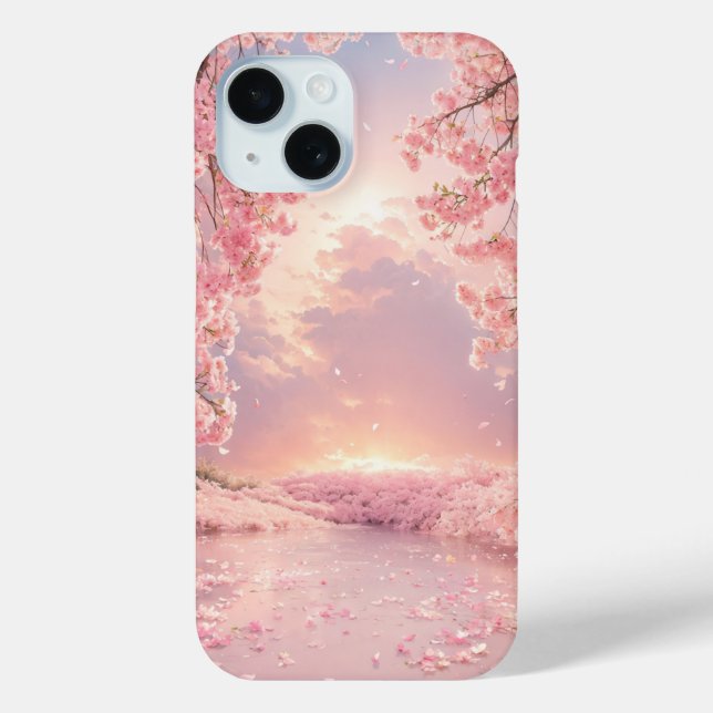 Ethereal Cherry Blossom Water Case-Mate iPhone Case (Back)