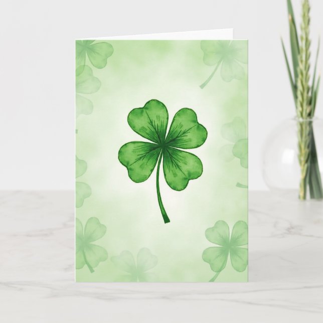 Ethereal Clover Fortune Card (Front)