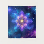 Ethereal Cosmic Lotus Tapestry