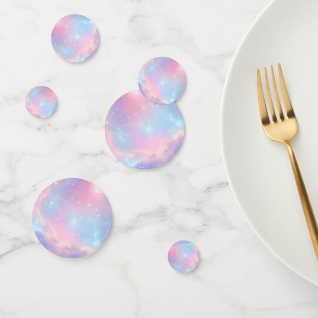 Ethereal Cosmic Pastel Galaxy Starry Night Confetti (Group)