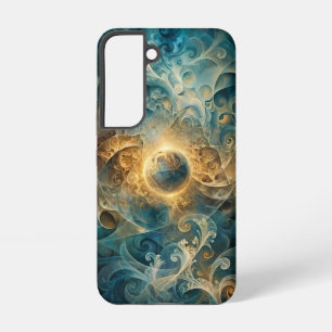 Ethereal Cosmic Swirls Luxury Art Samsung Galaxy S22 Case