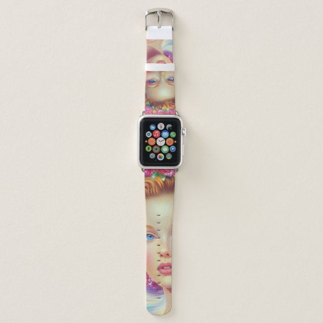 Ethereal Crown Portrait  Apple Watch Band (Front)
