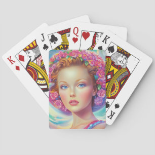 Ethereal Crown Portrait Poker Cards