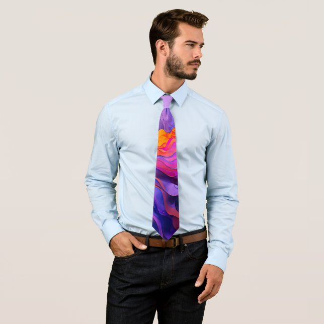 "Ethereal Currents" Neck Tie (In Situ)